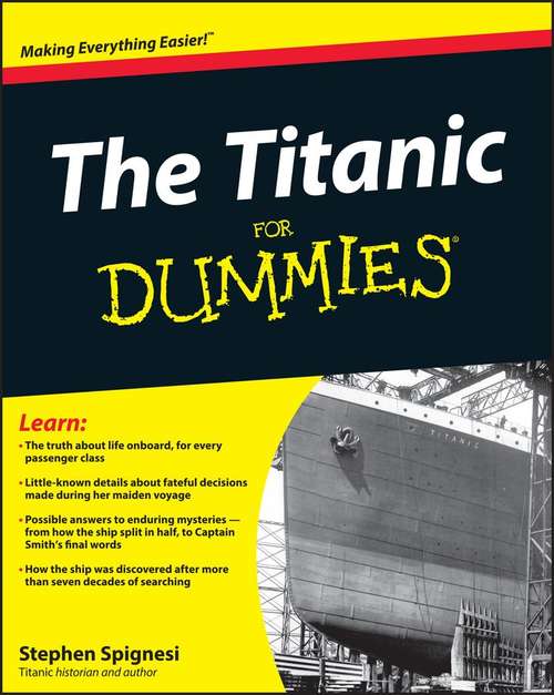 Book cover of The Titanic For Dummies