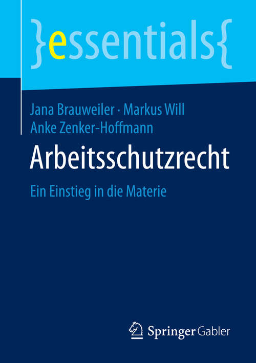 Book cover of Arbeitsschutzrecht