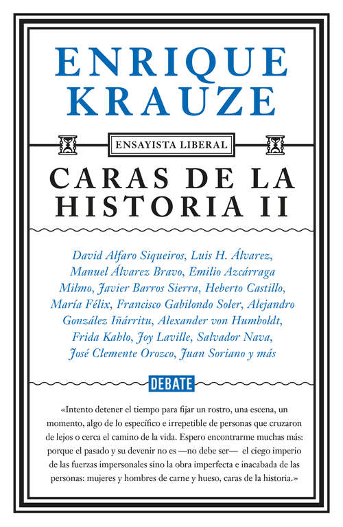 Book cover of Caras de la historia I (Ensayista liberal #2)