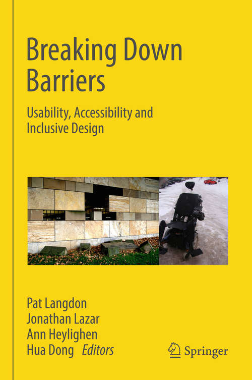 Book cover of Breaking Down Barriers: Usability, Accessibility and Inclusive Design