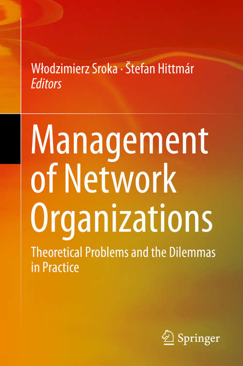 Book cover of Management of Network Organizations