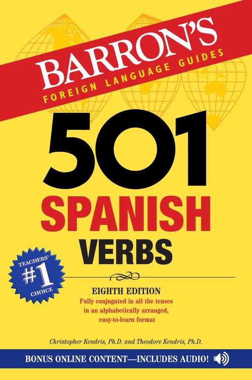Book cover of 501 Spanish Verbs, 8th edition