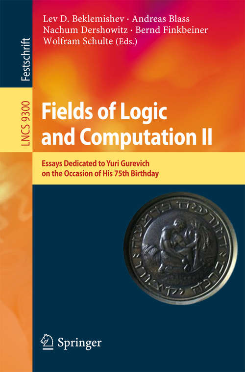 Book cover of Fields of Logic and Computation II