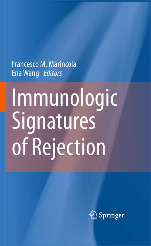 Book cover of Immunologic Signatures of Rejection
