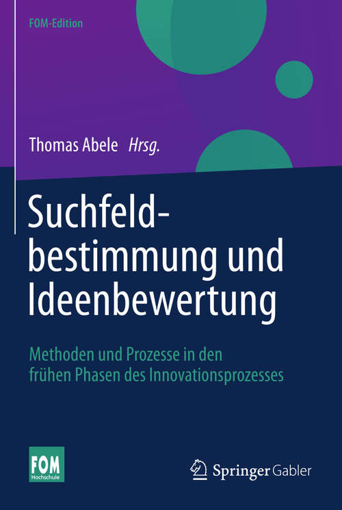Book cover of Suchfeldbestimmung und Ideenbewertung