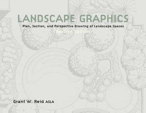 Book cover of Landscape Graphics: Plan, Section, and Perspective Drawing of Landscape Spaces