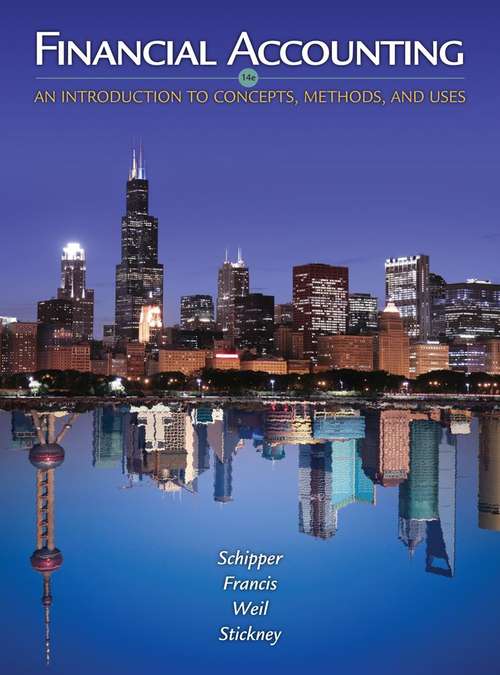 Financial Accounting: An Introduction To Concepts, Methods And Uses