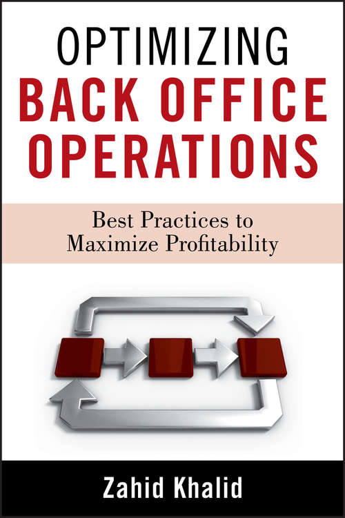 Book cover of Optimizing Back Office Operations