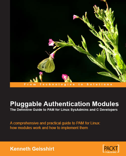 Book cover of Pluggable Authentication Modules: The Definitive Guide to PAM for Linux SysAdmins and C Developers