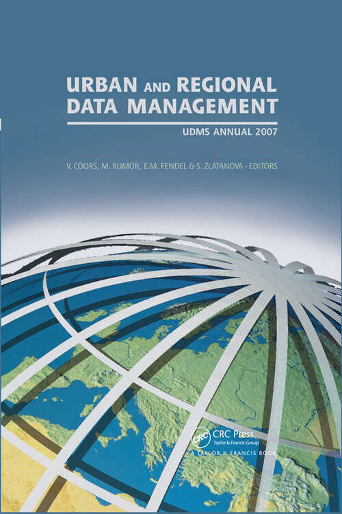 Book cover of Urban and Regional Data Management: UDMS 2007 Annual (1)