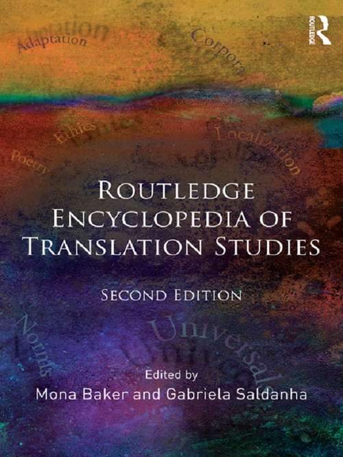 Book cover of Routledge Encyclopedia of Translation Studies (2)