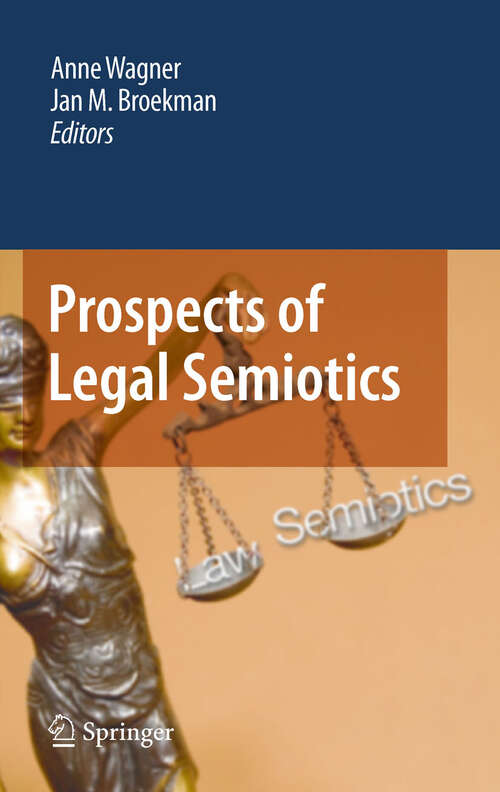 Book cover of Prospects of Legal Semiotics