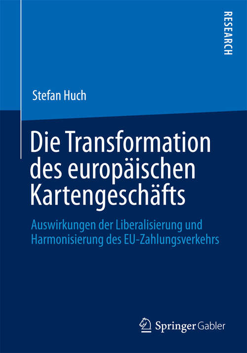 Book cover of Die Transformation des europäischen Kartengeschäfts