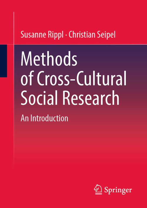 Book cover of Methods of Cross-Cultural Social Research: An Introduction