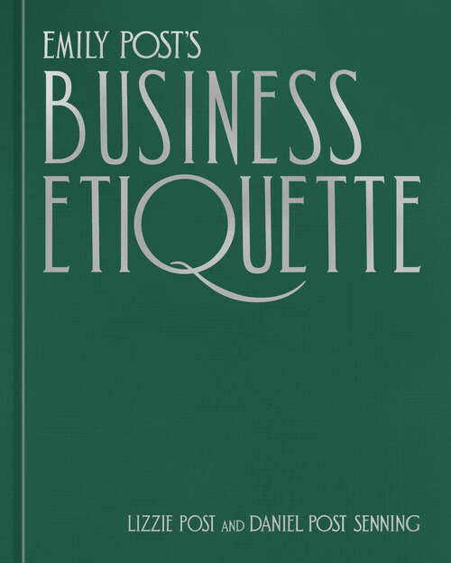 Book cover of Emily Post's Business Etiquette