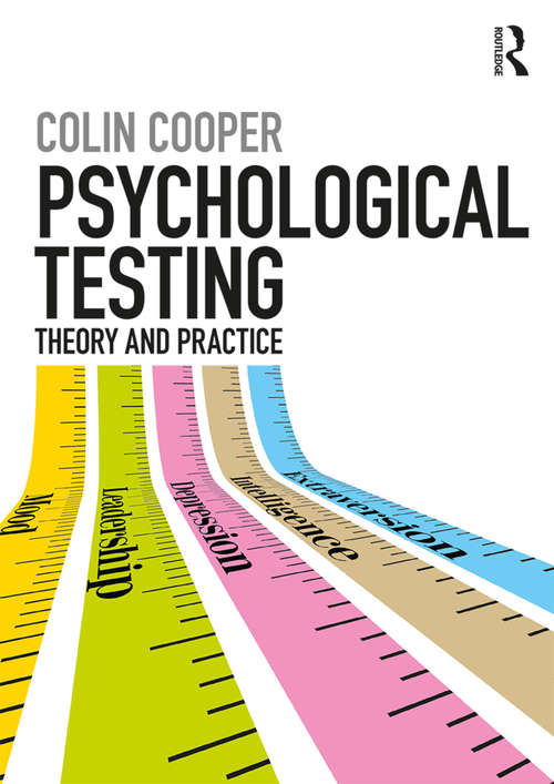 Book cover of Psychological Testing: Theory and Practice