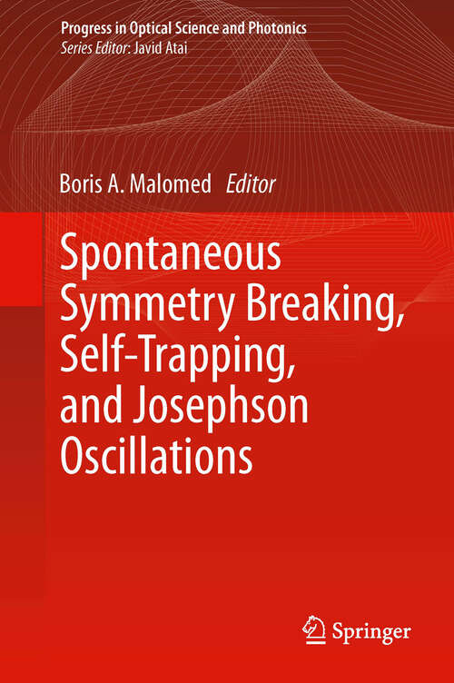 Book cover of Spontaneous Symmetry Breaking, Self-Trapping, and Josephson Oscillations
