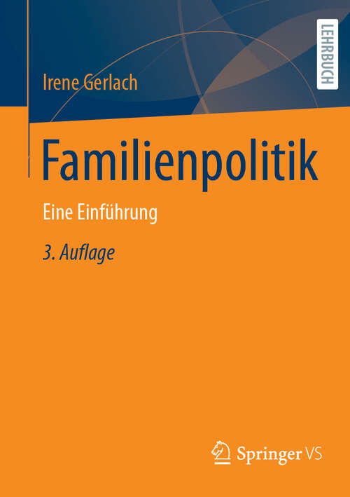 Book cover of Familienpolitik: Eine Einführung (3. Auflage 2025)