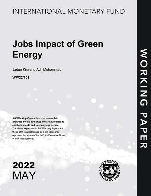 Book cover of Jobs Impact of Green Energy (Imf Working Papers)