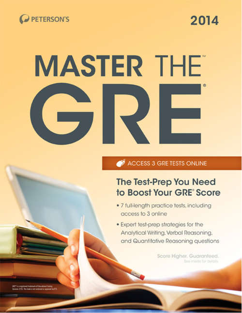 Book cover of Master the GRE 2013