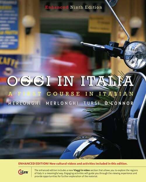 Book cover of Oggi in Italia: A First Course In Italian (Ninth Edition) (World Languages Series)