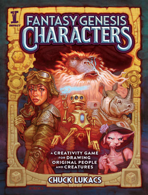 Book cover of Fantasy Genesis Characters: A creativity game for drawing original people and creatures