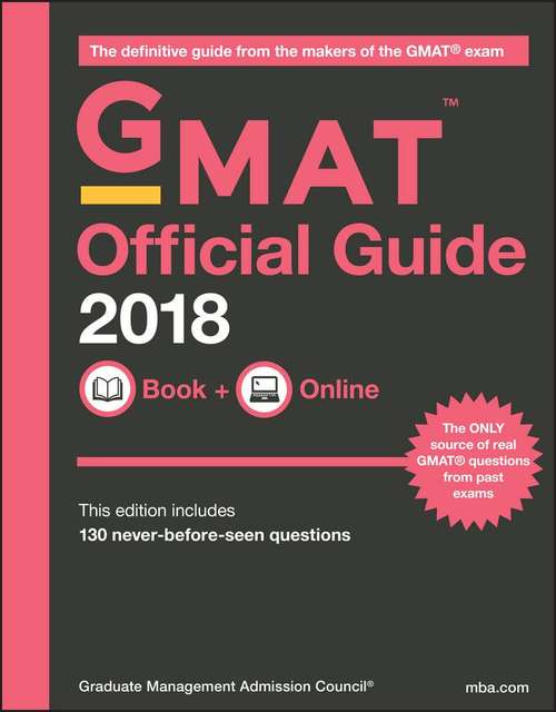 Book cover of GMAT Official Guide 2018