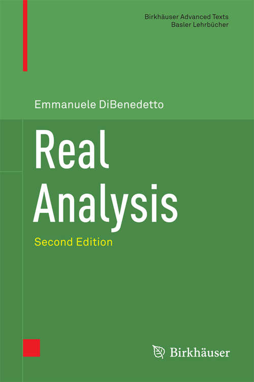 Book cover of Real Analysis