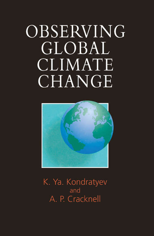 Book cover of Observing Global Climate Change