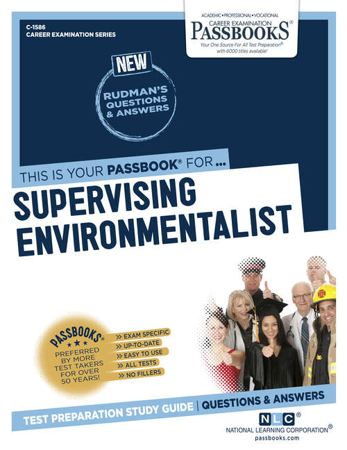 Book cover of Supervising Environmentalist: Passbooks Study Guide (Career Examination Series)