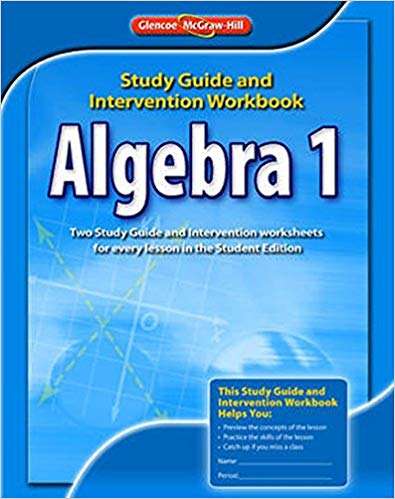 Book cover of Algebra 1: Study Guide and Intervention Workbook (Merrill Algebra 2 Ser.)