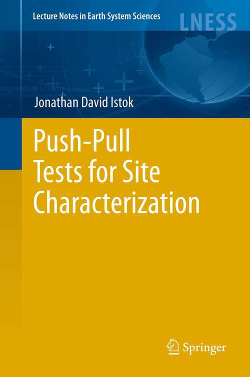 Book cover of Push-Pull Tests for Site Characterization