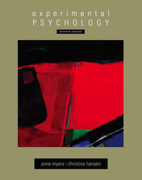 Book cover of Experimental Psychology (Seventh Edition)