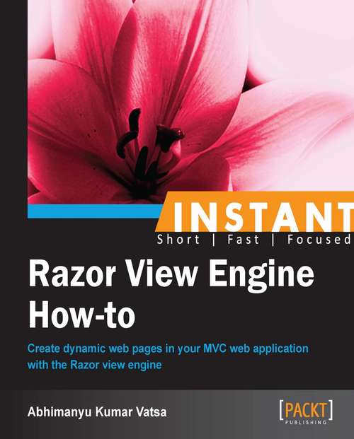 Book cover of Instant Razor View Engine How-to