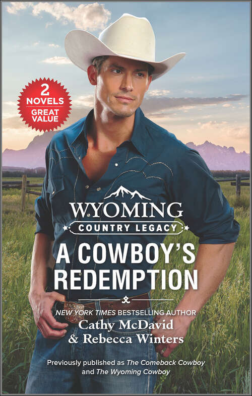 Book cover of A Cowboy's Redemption (Reissue) (Wyoming Country Legacy)