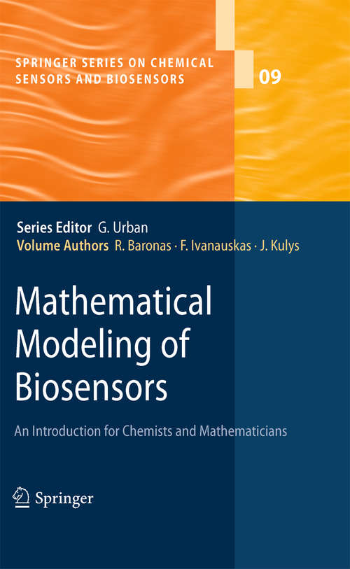 Book cover of Mathematical Modeling of Biosensors