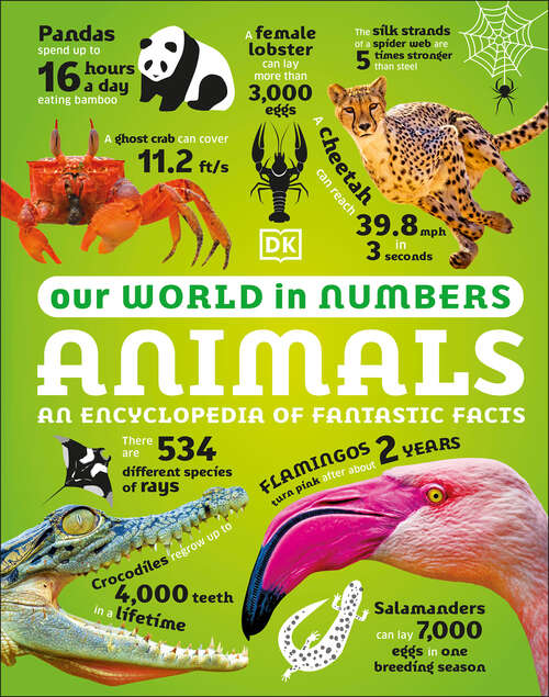 Book cover of Our World in Numbers Animals: An Encyclopedia of Fantastic Facts (DK Oour World in Numbers)