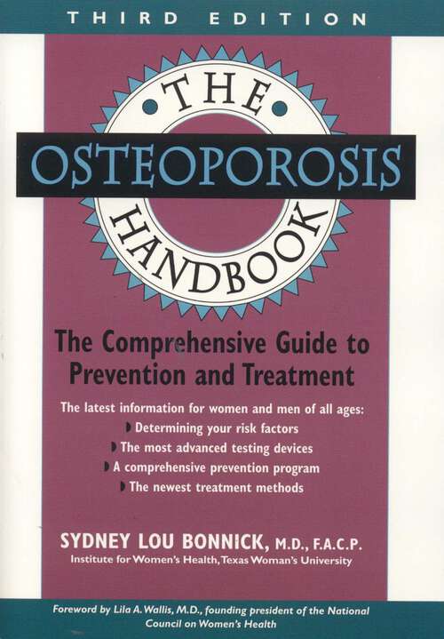 Book cover of The Osteoporosis Handbook