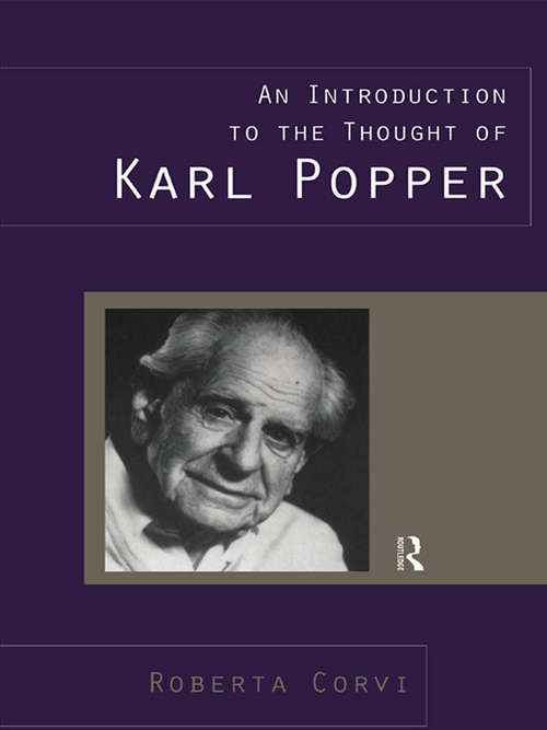 Book cover of An Introduction to the Thought of Karl Popper