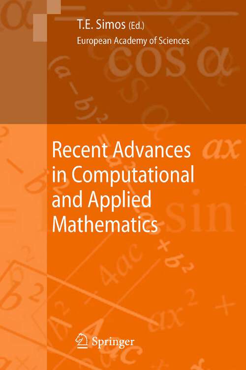 Book cover of Recent Advances in Computational and Applied Mathematics