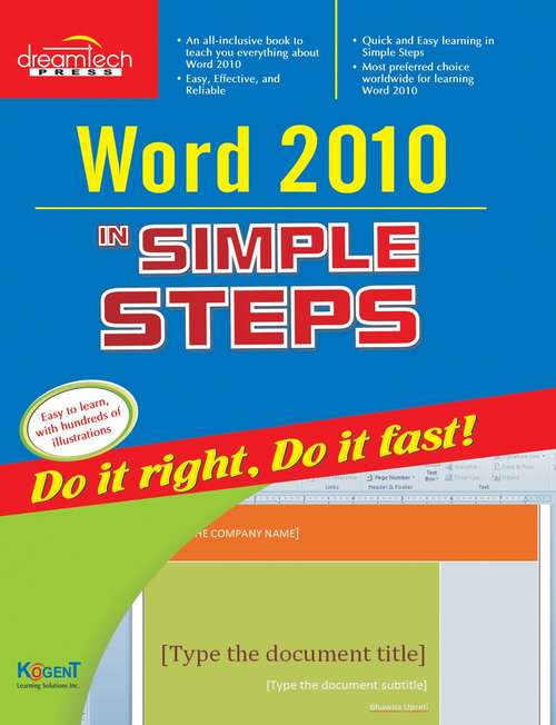Book cover of Word 2012 in Simple Steps