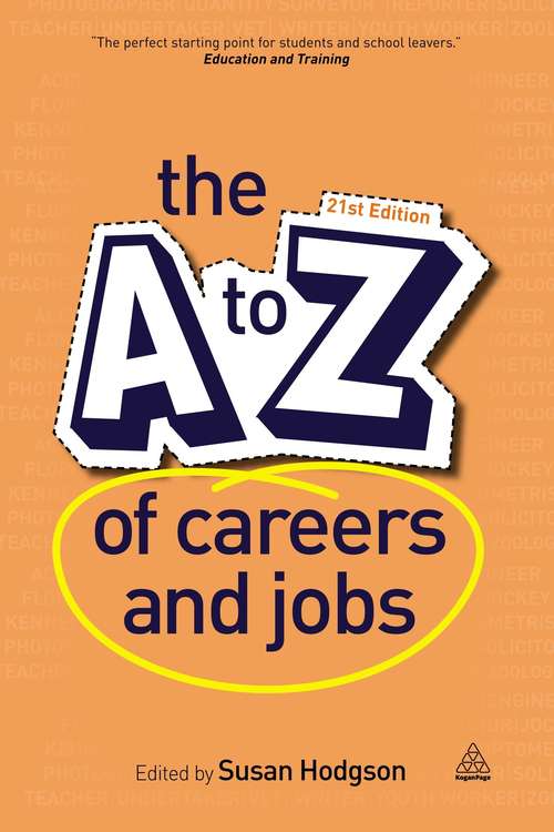 Book cover of The A-Z of Careers and Jobs