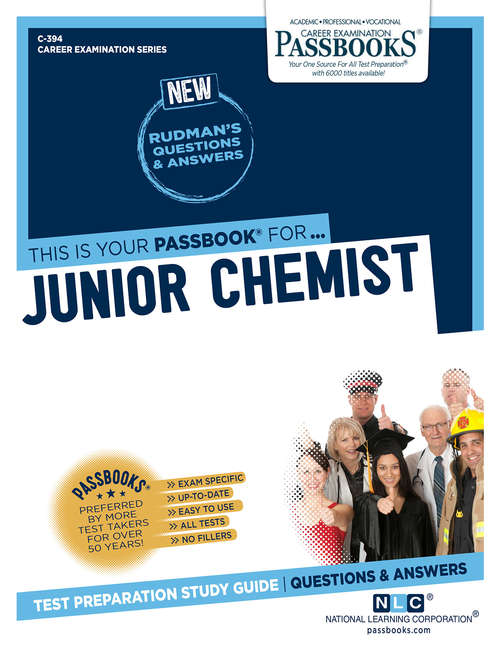 Book cover of Junior Chemist: Passbooks Study Guide (Career Examination Series)