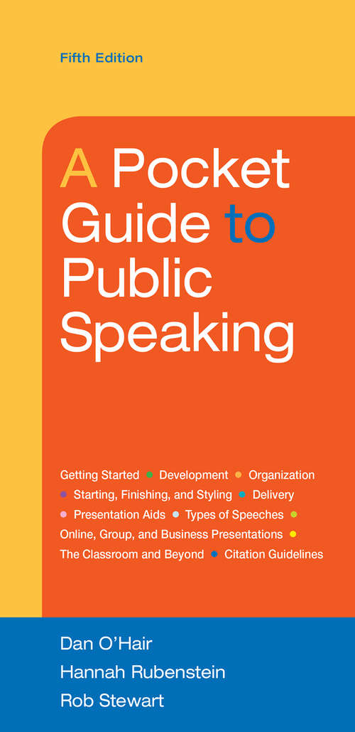 A Pocket Guide to Public Speaking, 5e