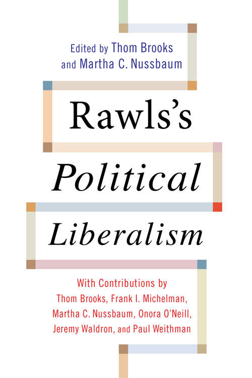 Book cover of Rawls's Political Liberalism (Columbia Themes in Philosophy)
