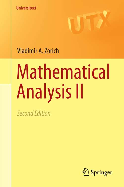Book cover of Mathematical Analysis I