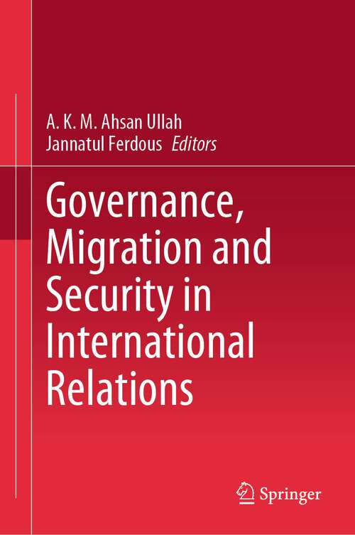 Book cover of Governance, Migration and Security in International Relations (2024)