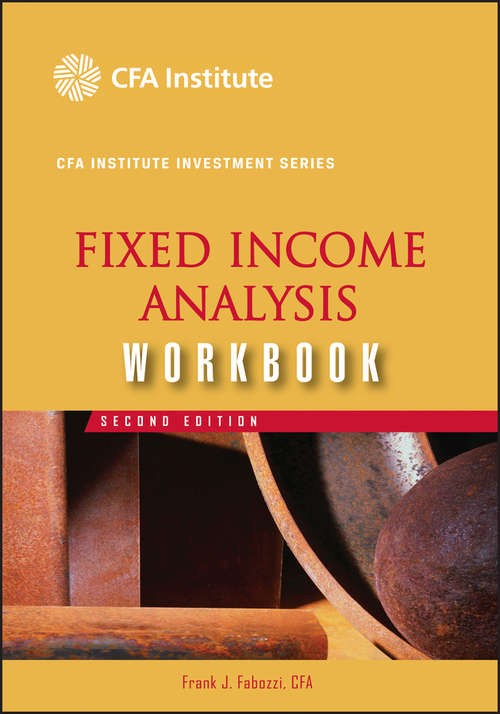 Book cover of Fixed Income Analysis Workbook