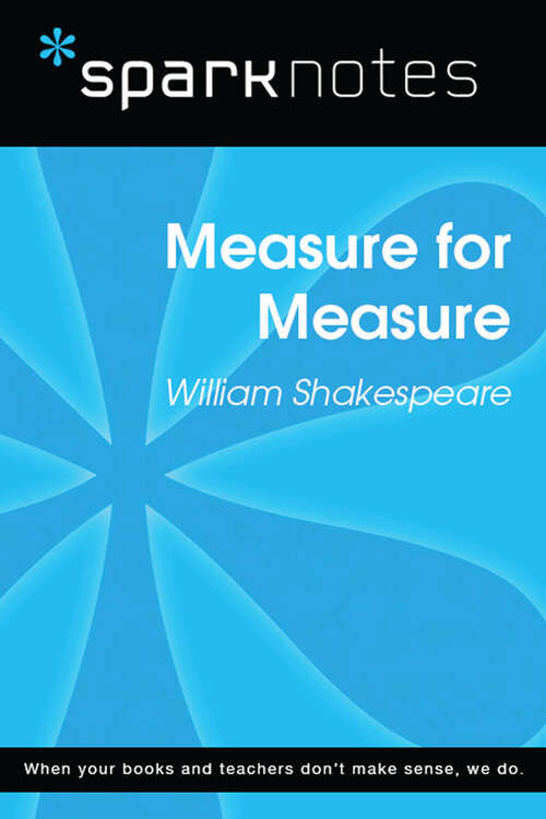 Book cover of Measure for Measure (SparkNotes Literature Guide Series)
