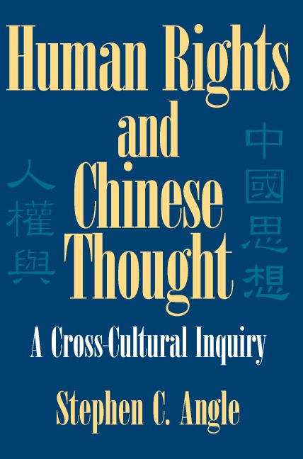 Book cover of Human Rights and Chinese Thought: A Cross-Cultural Inquiry